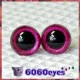 1 Pair Red Plum Glitter Hand Painted Safety Eyes Plastic eyes